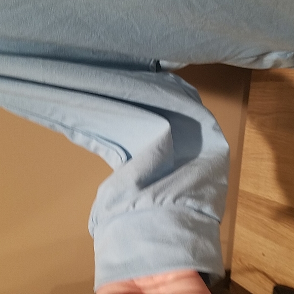 Sky Blue Side-Ruched V-Neck Dolman Top 3X - Picture 4 of 9